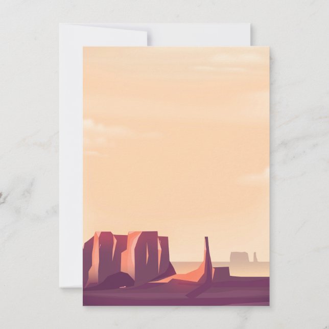 Wüstenkanonen Einladung (Rückseite)