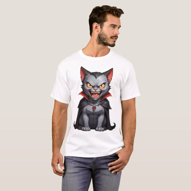 Wüstenkatze niedliche, lustig wütende Katze T-Shirt (Vorne ganz)