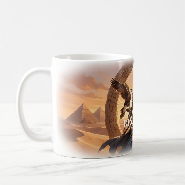 Wüstenkriegerin-Mug 'Erhebe dich darüber' Kaffeetasse (Links)