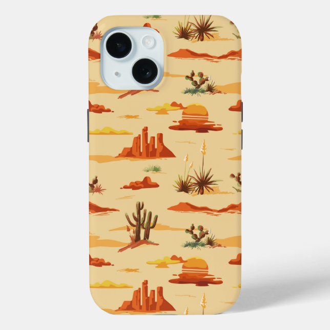 Wüstenlandschaft Arizona Muster Case-Mate iPhone Hülle (Rückseite)