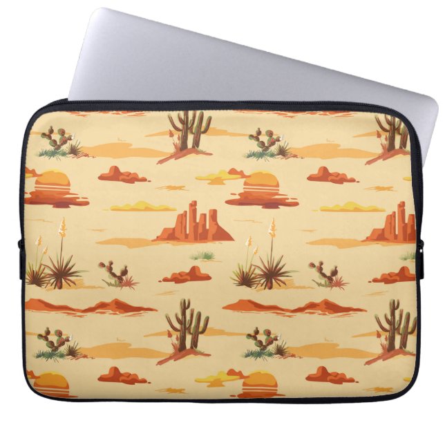 Wüstenlandschaft Arizona Muster Laptopschutzhülle (Vorderseite)
