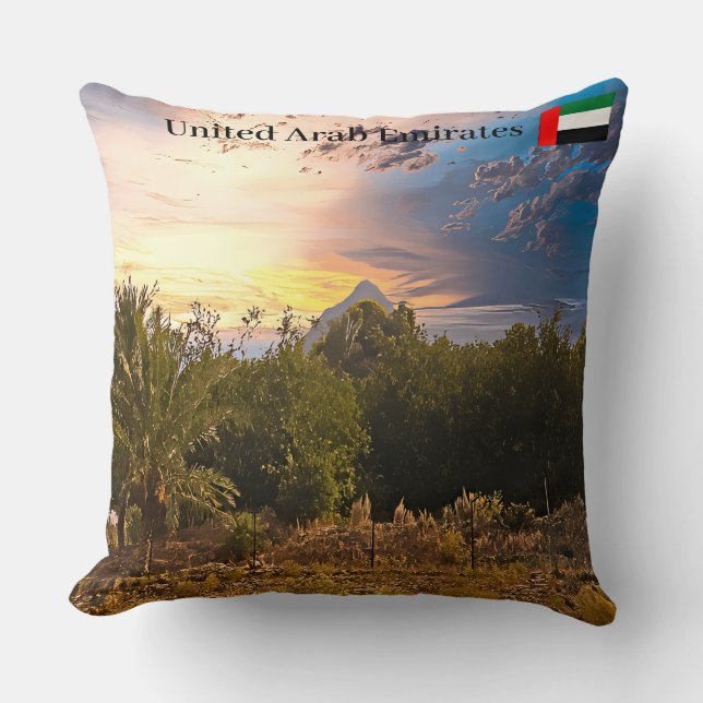 Wüstenlandschaft der Vereinigten Arabischen Emirat Kissen (Vorderseite)