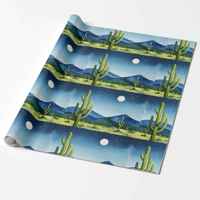 Wüstenlandschaft Geschenkpapier (Ungerollt)