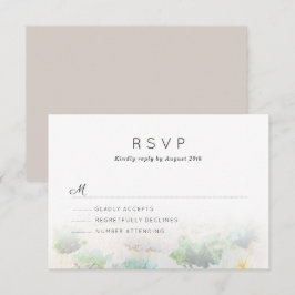 Wüstenlandschaft Hochzeit RSVP Karte