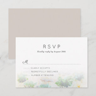Wüstenlandschaft Hochzeit RSVP Karte