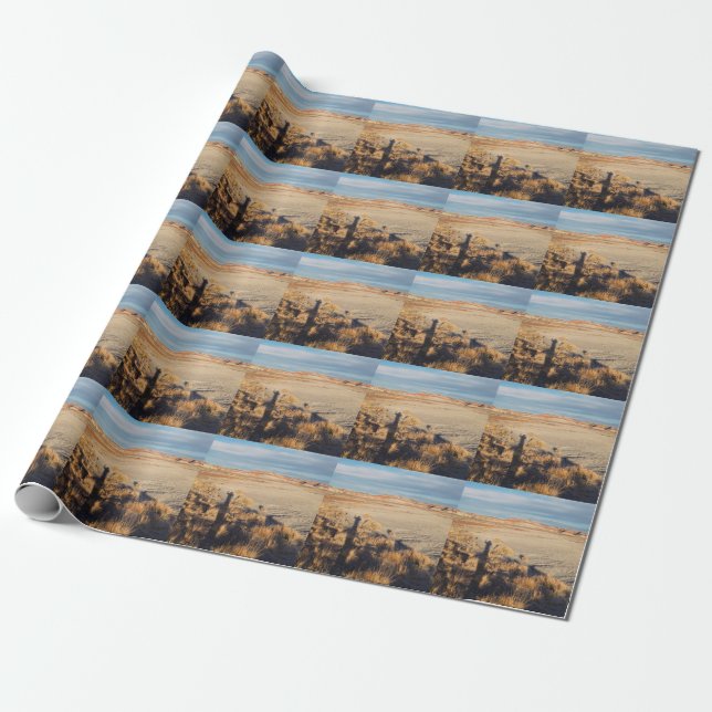 Wüstenlandschaft mit dem Waving Shadow Foto Geschenkpapier (Ungerollt)