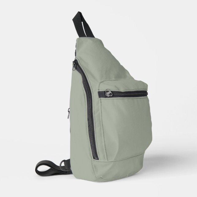 Wüstenlandschaft, solide Farbe Crossbody Bag (Linke Seite)