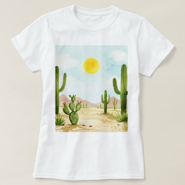 Wüstenlandschaft T-Shirt (Design vorne)