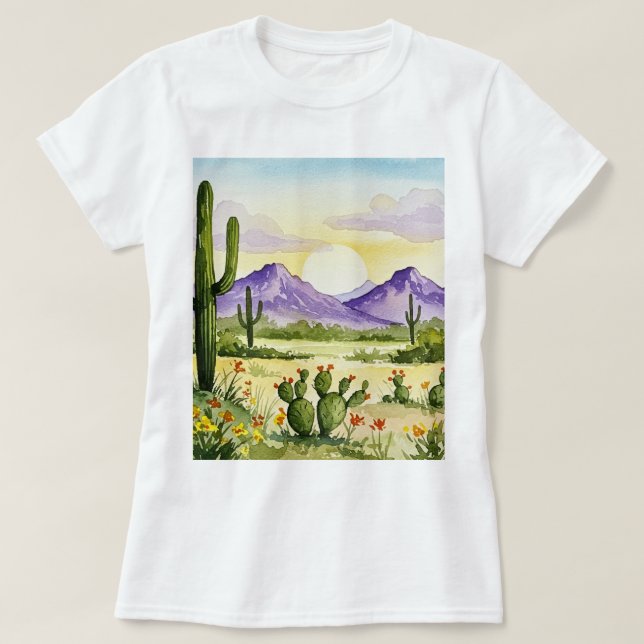 Wüstenlandschaft T-Shirt (Design vorne)