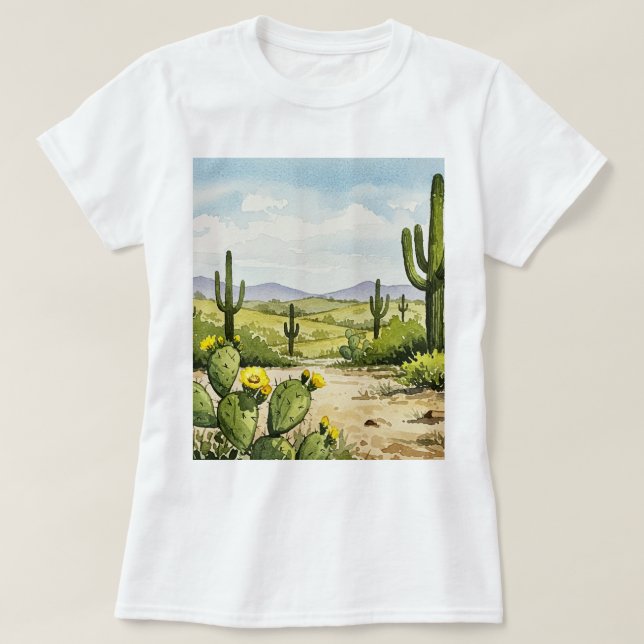 Wüstenlandschaft T-Shirt (Design vorne)