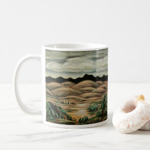 Wüstenlandschaft von Marsden Hartley, Vintage Kuns Tasse