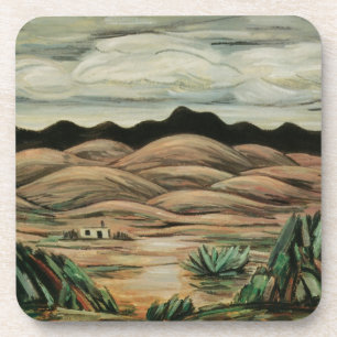 Wüstenlandschaft von Marsden Hartley, Vintage Kuns Untersetzer