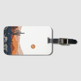 Wüstenlandschaft wirbeln gepäckanhänger