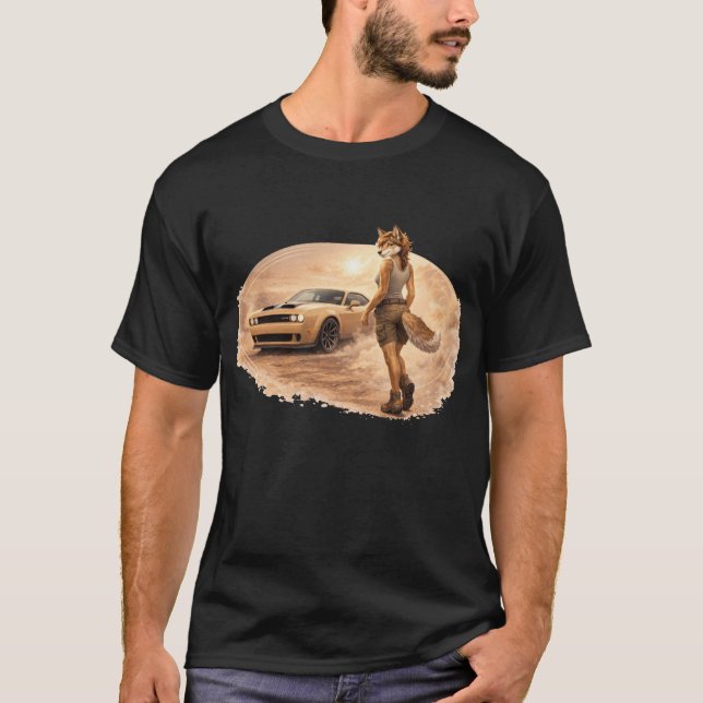 Wüstenläufer Kojote T-Shirt (Vorderseite)