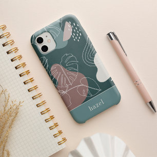 Wüstenlehm & Fichten Boho Tropisches Monstera-Blat iPhone 16 Hülle