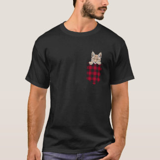Wüstenluchs-Katze in der Tasche schaut Katze Liebh T-Shirt