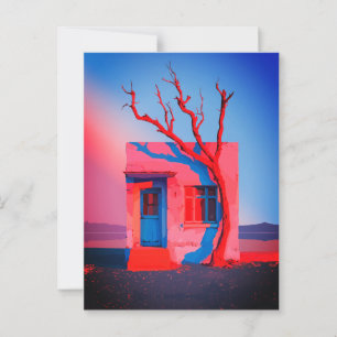 Wüstenmauer - Minimalistisch Postkarte