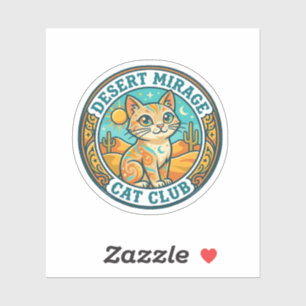Wüstenmirage-Katze Katze-Mutter-Geschenkidee - Wüs Aufkleber