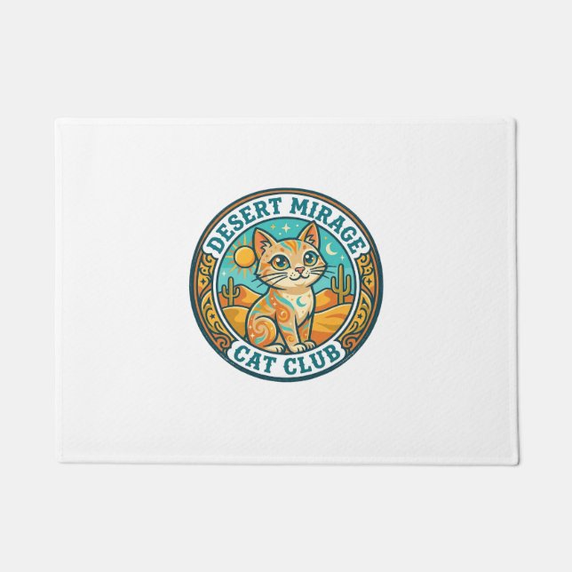 Wüstenmirage-Katze Katze-Mutter-Geschenkidee - Wüs Fußmatte (Vorderseite)