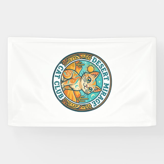 Wüstenmirage-Katze Katzenmutter-Geschenkidee - Wüs Banner (Horizontal)