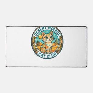 Wüstenmirage-Katze Katzenmutter-Geschenkidee - Wüs Schreibtischunterlage