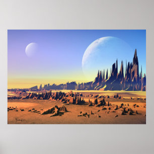 Wüstenmonde Poster