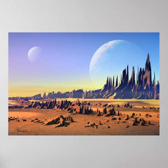 Wüstenmonde Poster (Vorne)