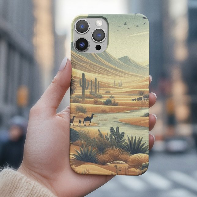 Wüstennatur mit Fluss und Kaktus Case-Mate iPhone Hülle (Von Creator hochgeladen)