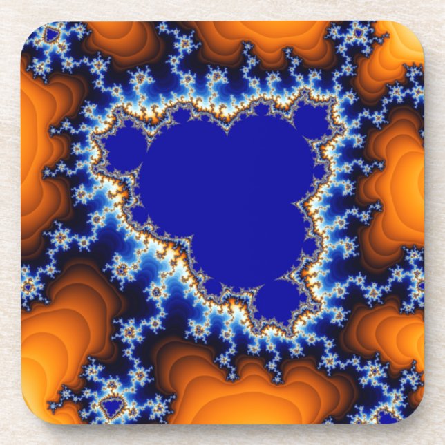 Wüstenoase aus dem Weltraum Abstrakt Untersetzer (Vorderseite)