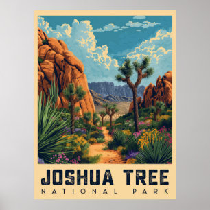 Wüstenoase: Joshua-Tree-Nationalpark Poster