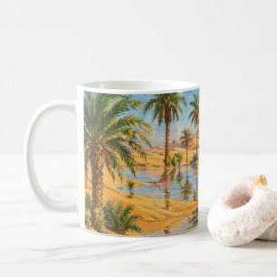 Wüstenoase-Mirage-Palme Kaffeetasse