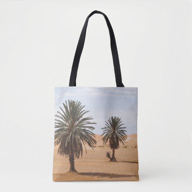 Wüstenoase: Sahara Palms Landschaft. (Vorderseite)