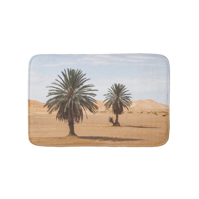 Wüstenoase: Sahara Palms Landschaft. Badematte (Vorderseite)
