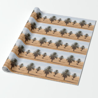 Wüstenoase: Sahara Palms Landschaft. Geschenkpapier