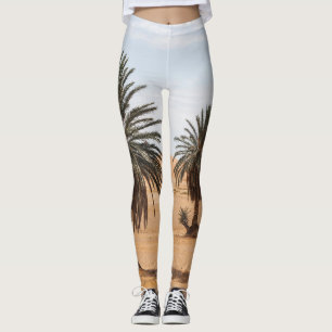 Wüstenoase: Sahara Palms Landschaft. Leggings