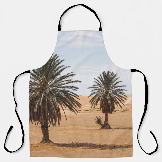 Wüstenoase: Sahara Palms Landschaft. Schürze (Vorderseite)