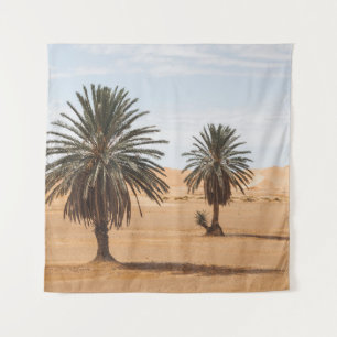 Wüstenoase: Sahara Palms Landschaft. Wandteppich