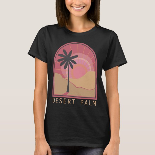Wüstenpalme (Pink) T-Shirt (Vorderseite)