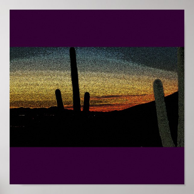Wüstenposter Poster (Vorne)