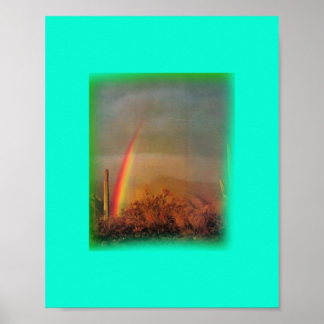 Wüstenregenbogen-Druck Poster (Vorne)
