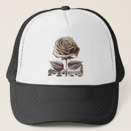 Wüstenrose, Vintage-Botanikblume Truckerkappe