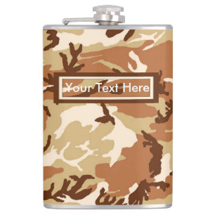 Wüstensand der USA Camouflage 6 oz oder 8 oz Flask Flachmann