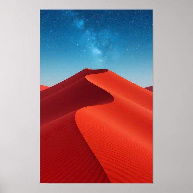 Wüstensanddüne Poster (Vorne)