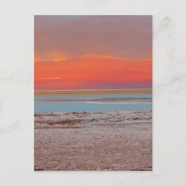 Wüstenschichten - Atacama-Chile - Vertikal Postkarte (Vorderseite)