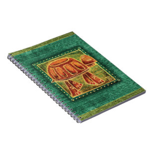 Wüstenschildkröte im Öl-Pastell Notizblock