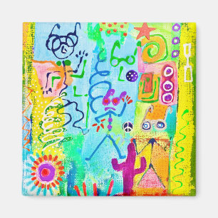 Wüstenstock-Zombies-Magnet Magnet