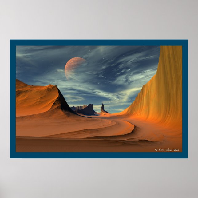 Wüstenstraße Poster (Vorne)