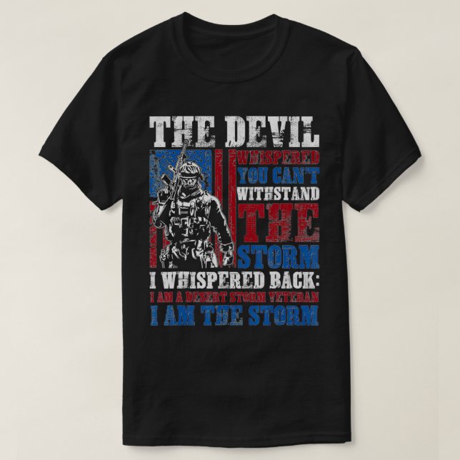 Wüstensturm Veteran Cant widerstehen dem Sturm I b T-Shirt (Design vorne)