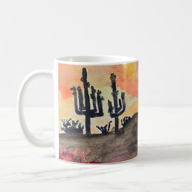 Wüstenstürmische Nacht Kaffeetasse (Links)
