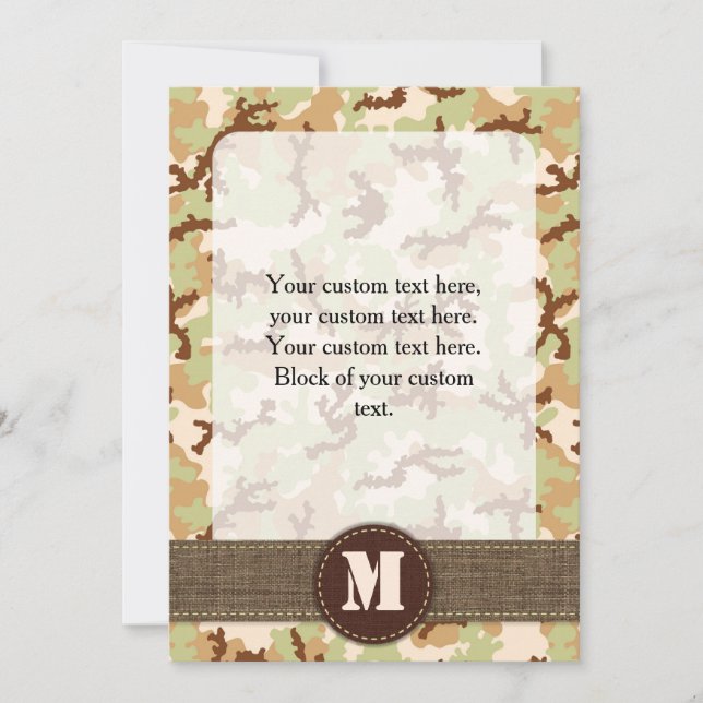 Wüstentarnung (Vorderseite)